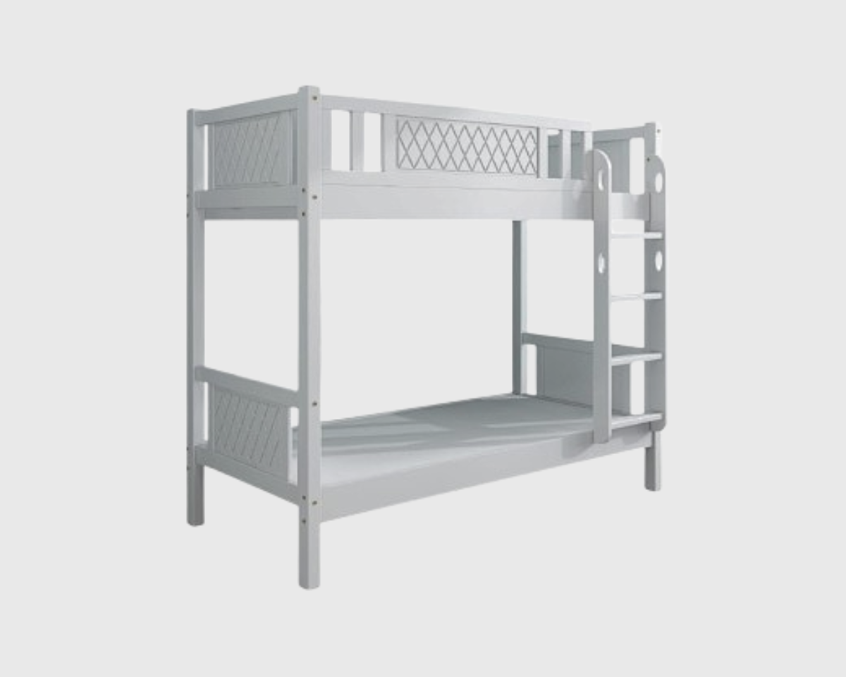 Sleek White bunk bed for sale in used furniture Abu Dhabi