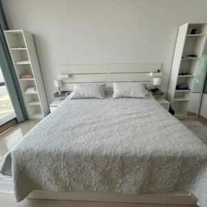 Modern white bedroom furniture set in excellent condition
