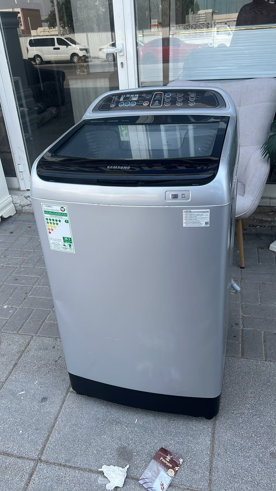 Second hand Samsung 10.5 KG top load washing machine in Abu Dhabi