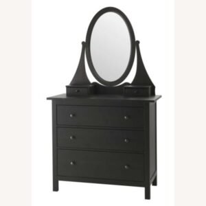 IKEA HEMNES Black Dressing Table with Mirror in Abu Dhabi
