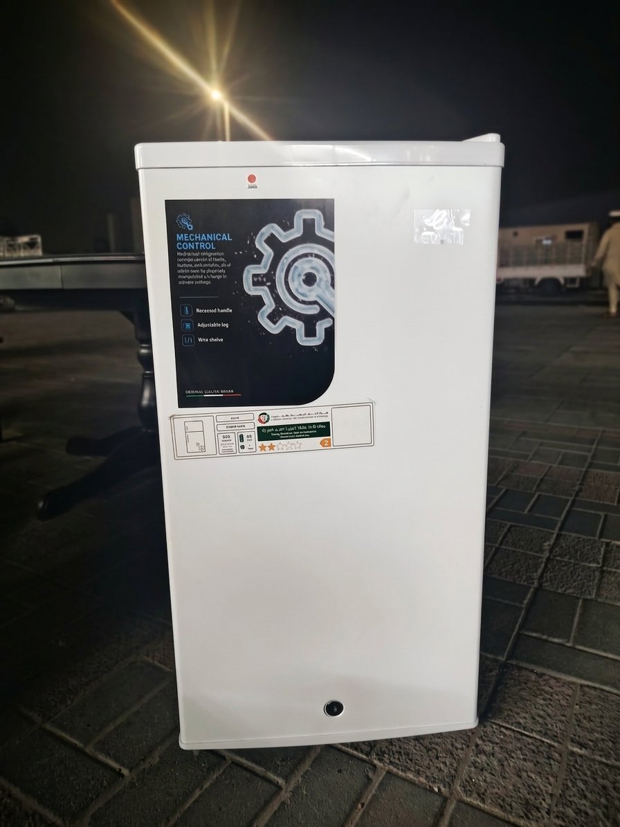 Compact Evvoli single door mini refrigerator in white