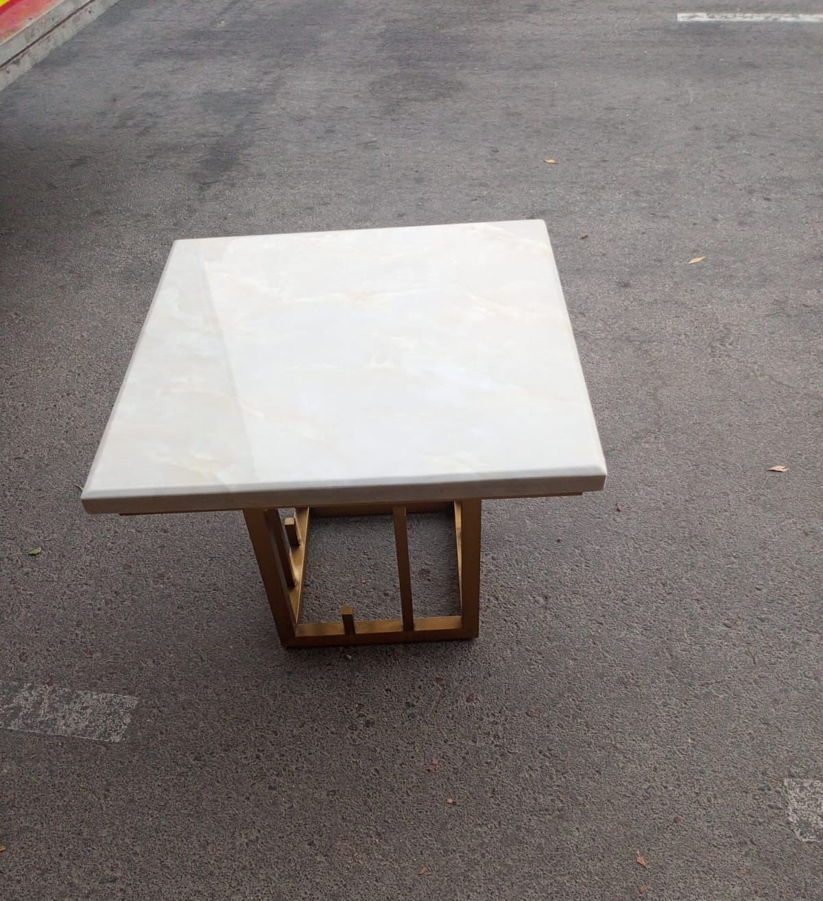 Modern light grey square used side table
