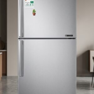 Silver Double Door Digital Inverter Refrigerator Fridge